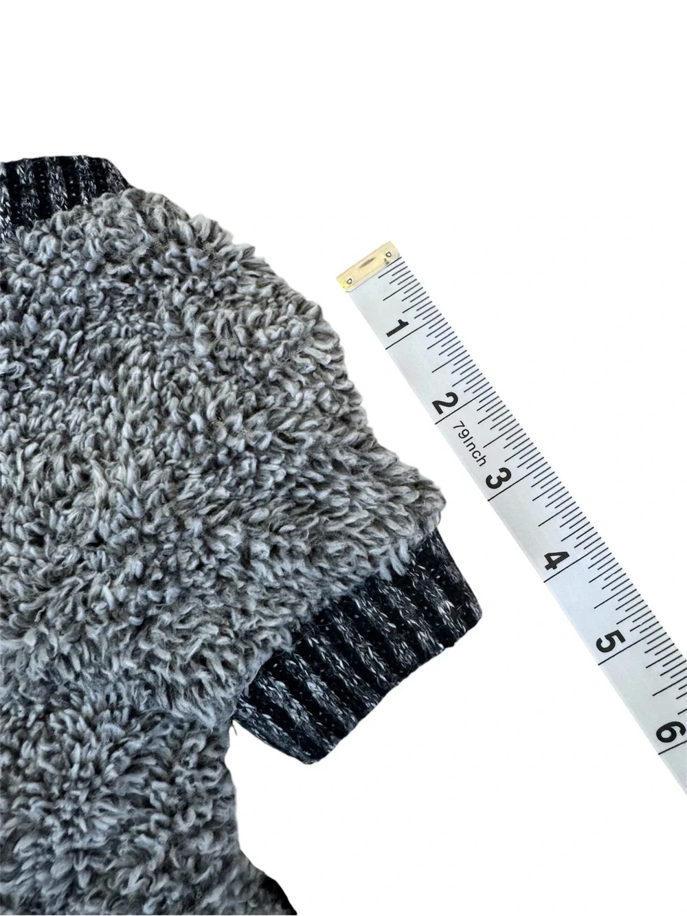 Like New! Dog Fuzzy Pajamas. “Fitwarm” Grey Pet Onesie for Thermal Warmth. Med.